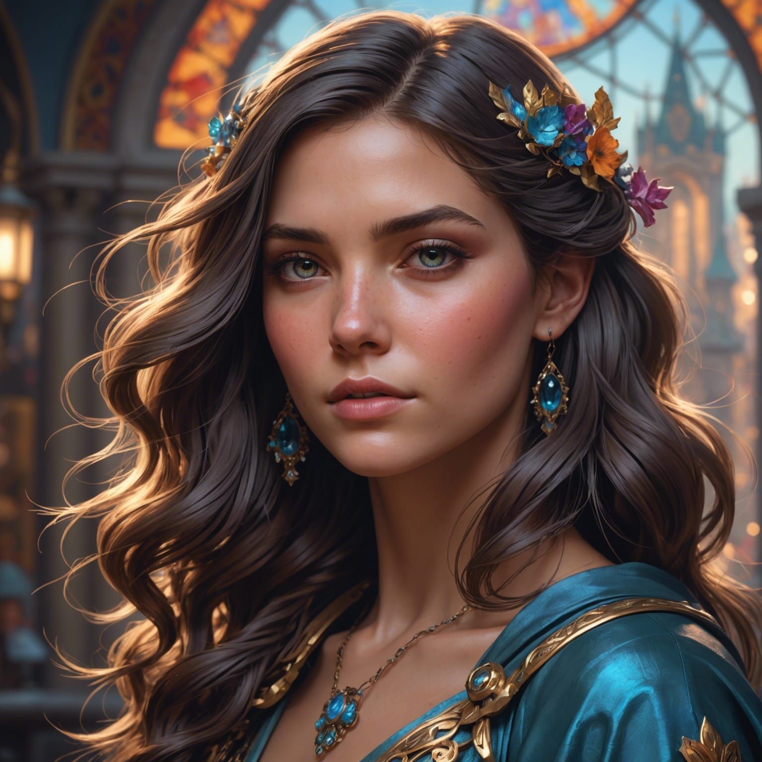 Detailed Portrait with Dynamic Lighting