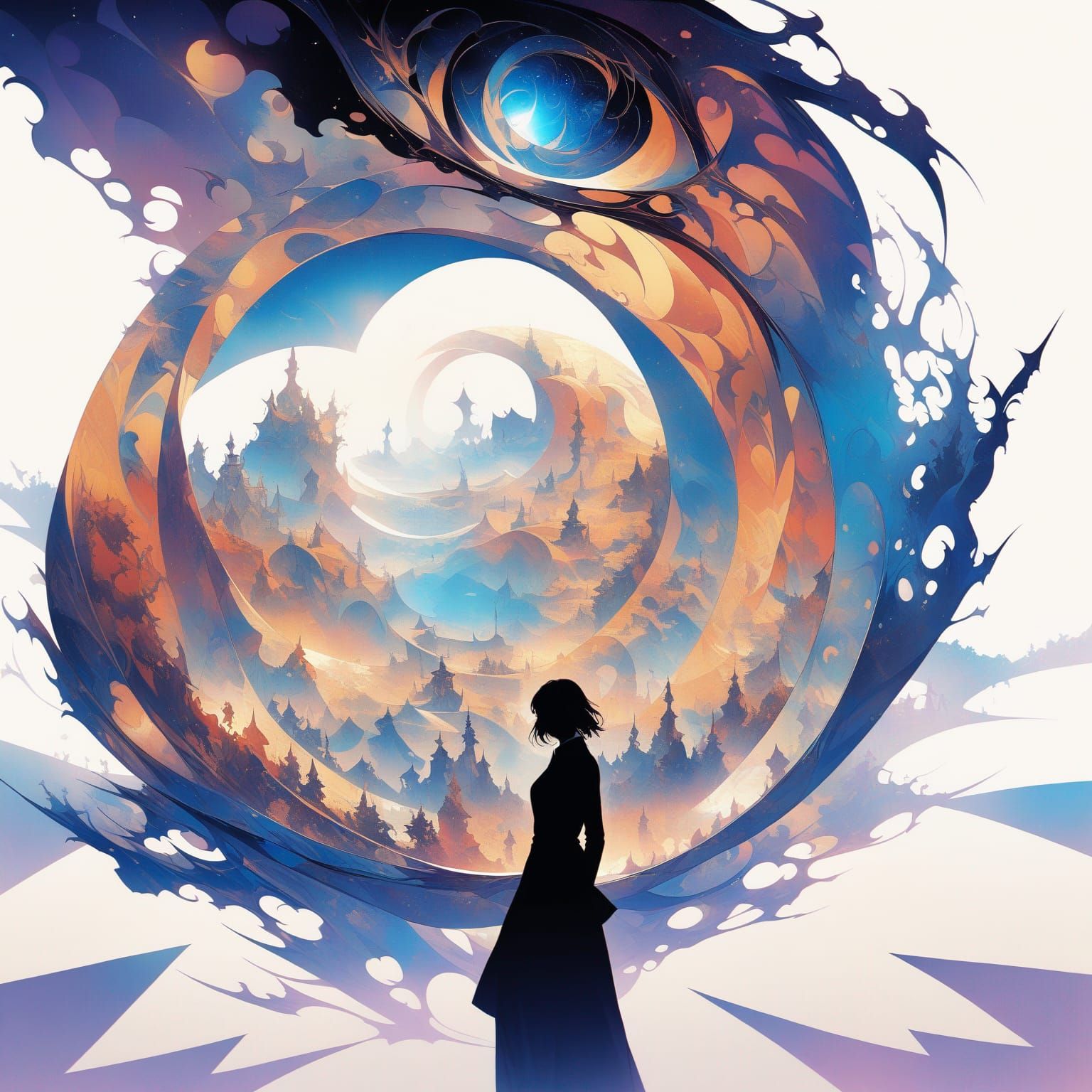 A captivating image of a surrealist painting (Uploaded)