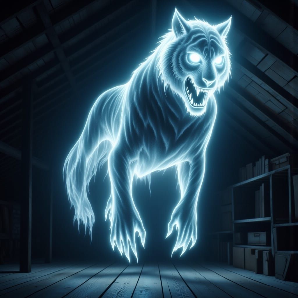 <lora:-Ghost Entity-:1.0> ghost of tiger, transparent, floating