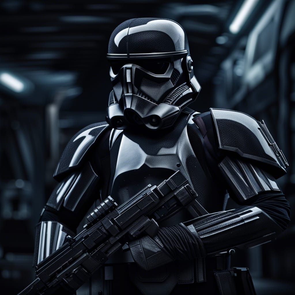 Star Wars, Dark Trooper, garrison, patrol, heavy weapons, intricate ...