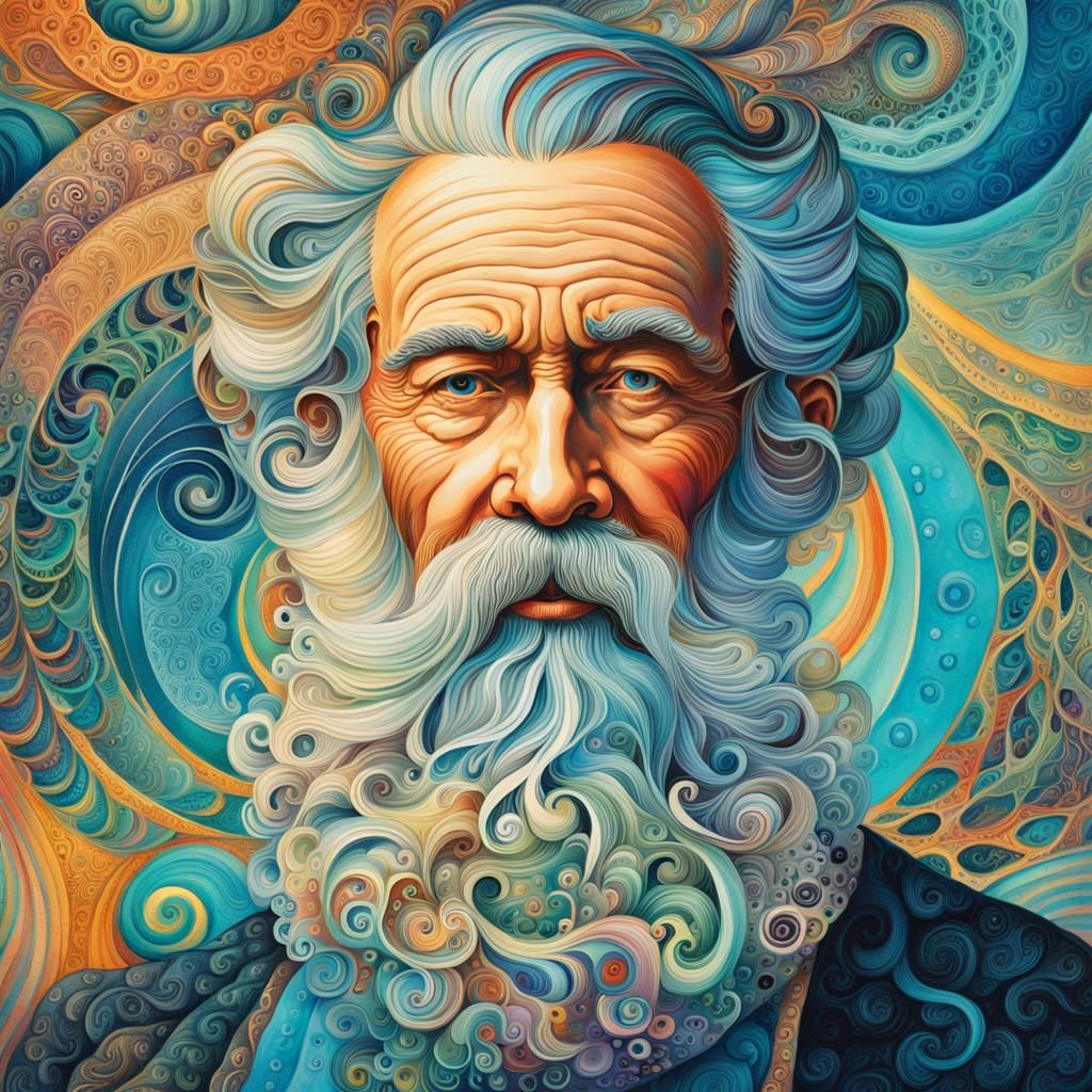 Fractal beard  by @Gokiburi