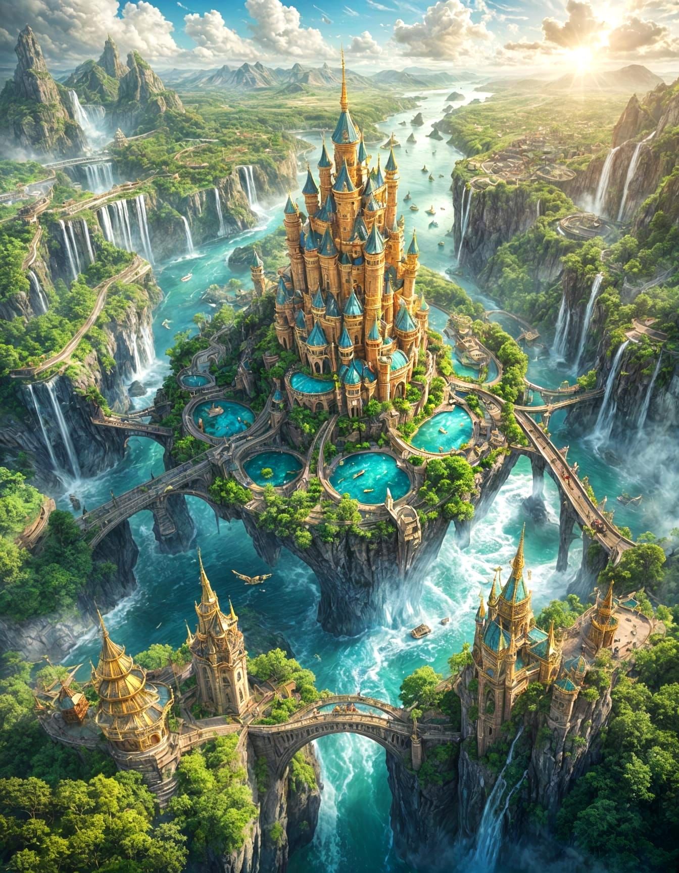 The Skyborne Citadel  by @KLN