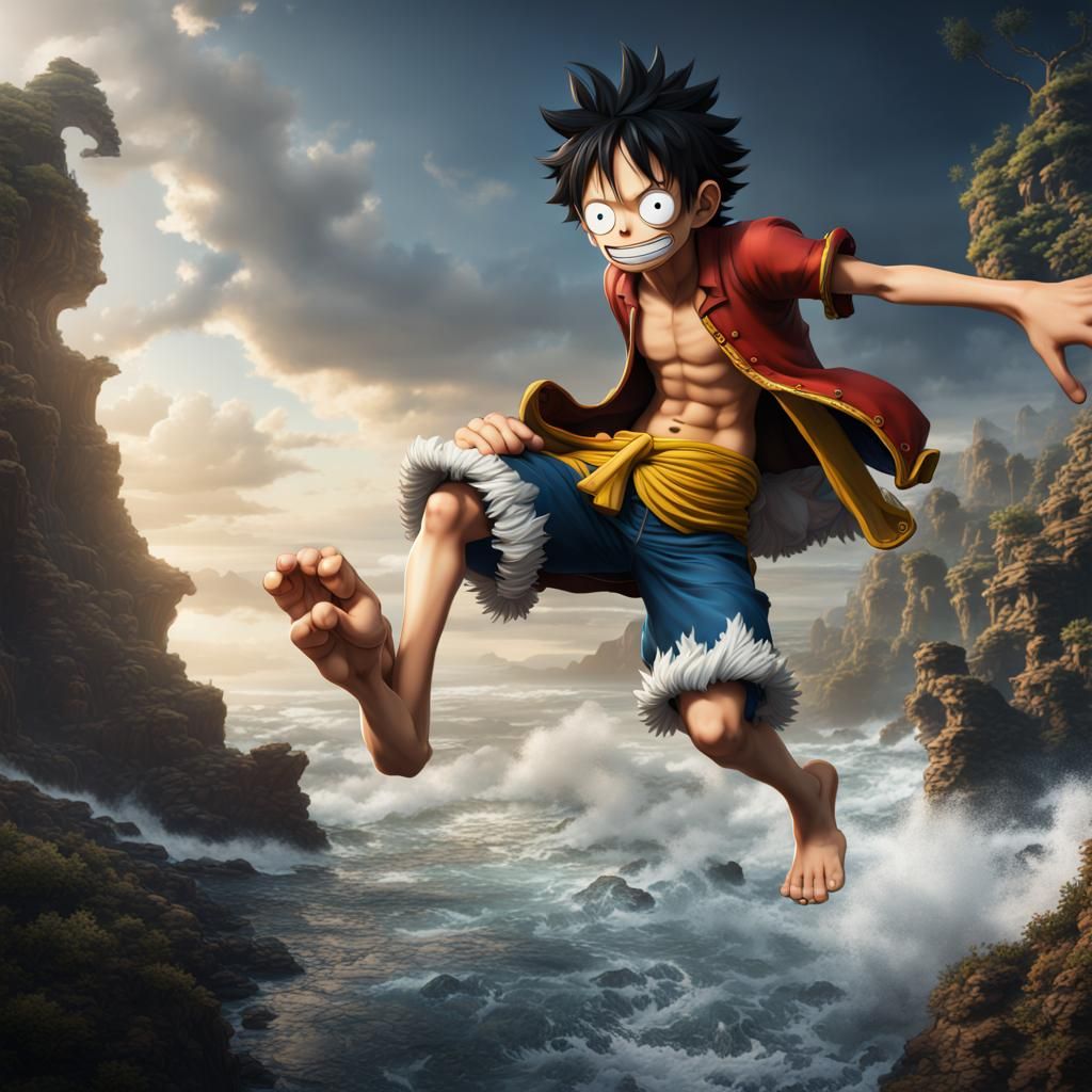 First gear luffy - AI Generated Artwork - NightCafe Creator