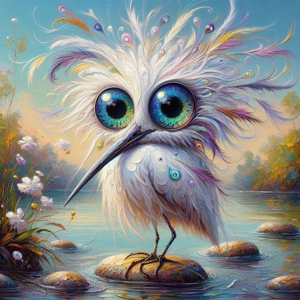 Little Wild Eye'd Baby Egret