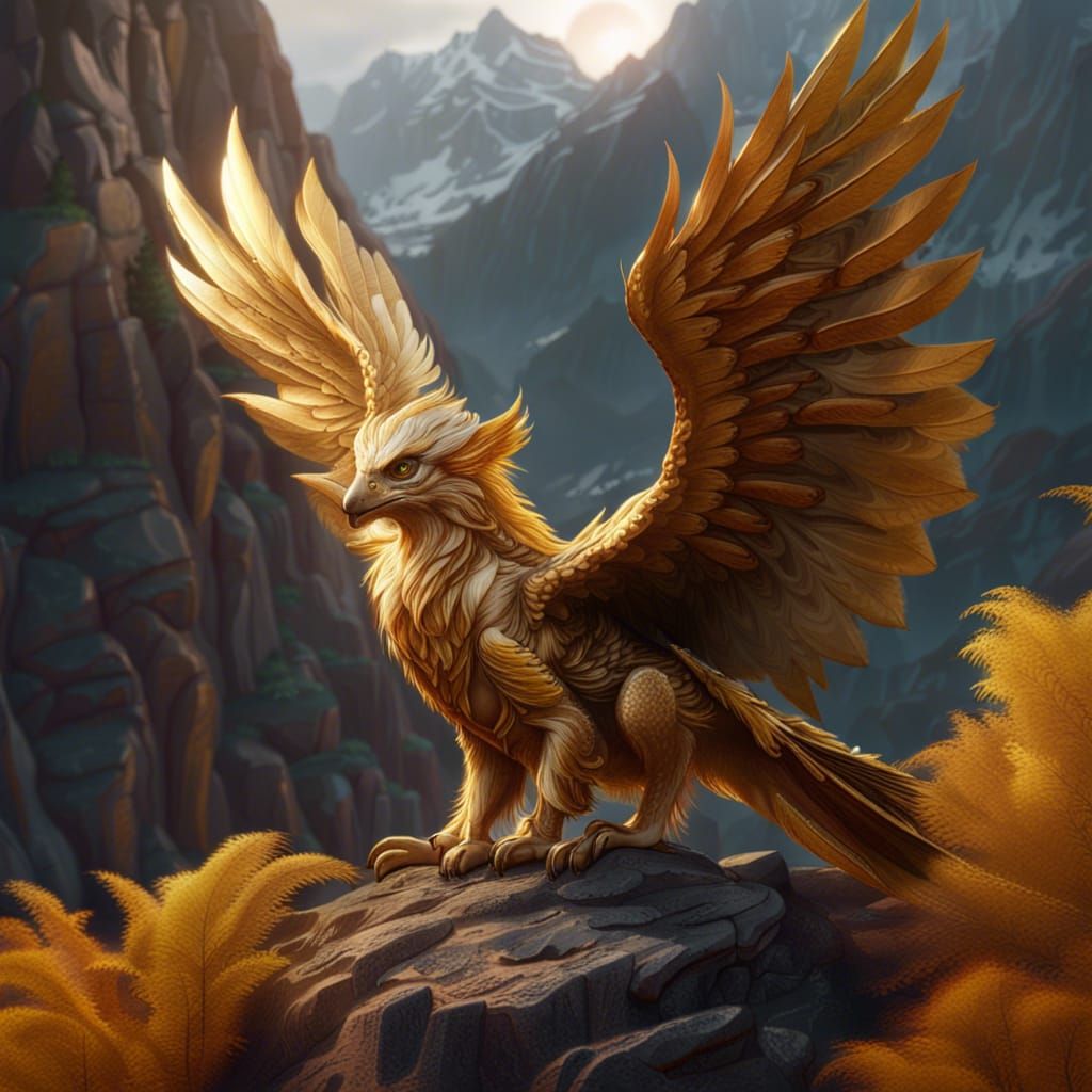 Golden Gryphon - AI Generated Artwork - NightCafe Creator