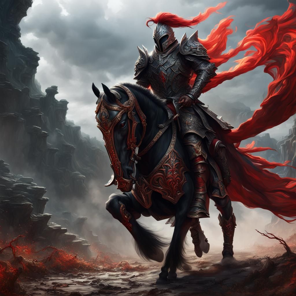 Knight riding to battle - AI Generated Artwork - NightCafe Creator