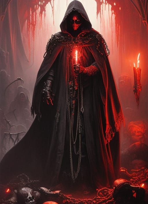 Cloaked Vampire Cultist - AI Generated Artwork - NightCafe Creator