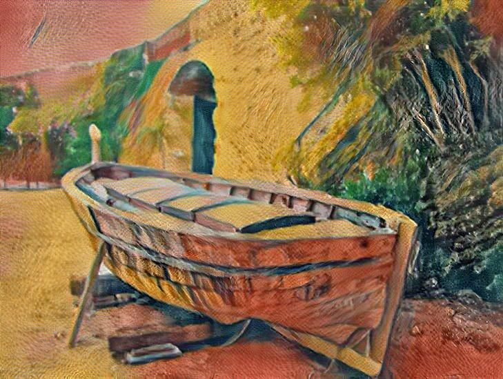 Vintage wooden boat 