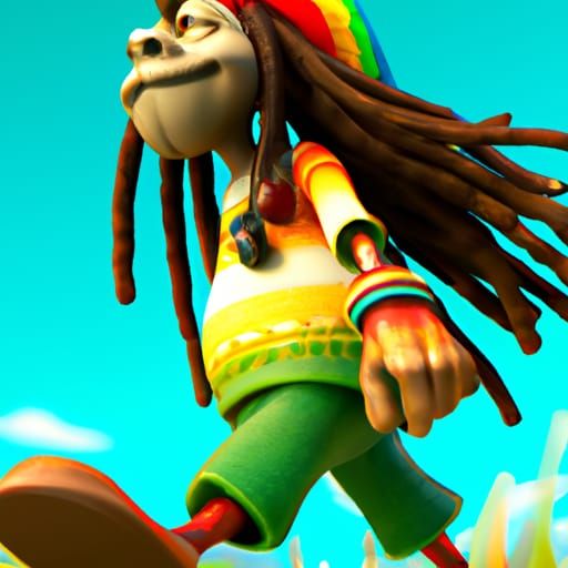 Keep walking Rastafarian - AI Generated Artwork - NightCafe Creator