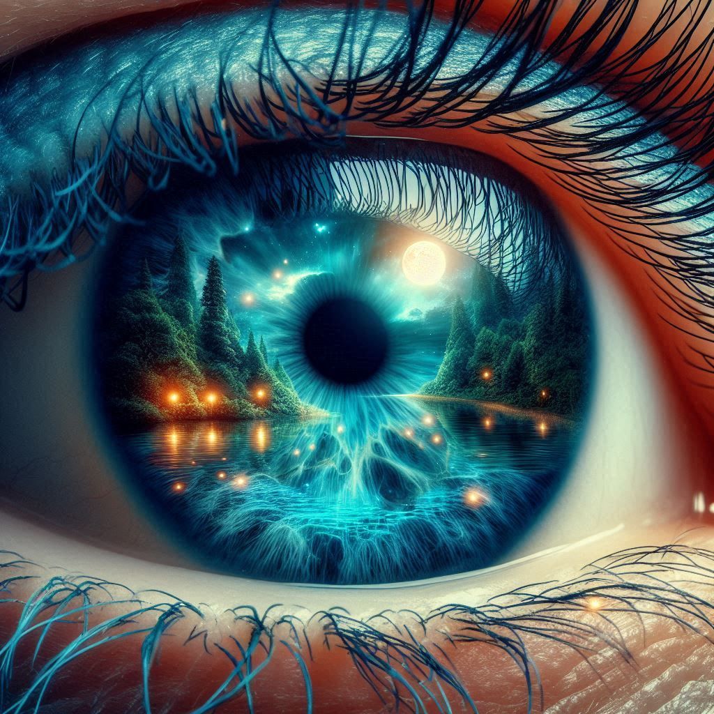 Double exposure. Eye on nature  by @Jenne