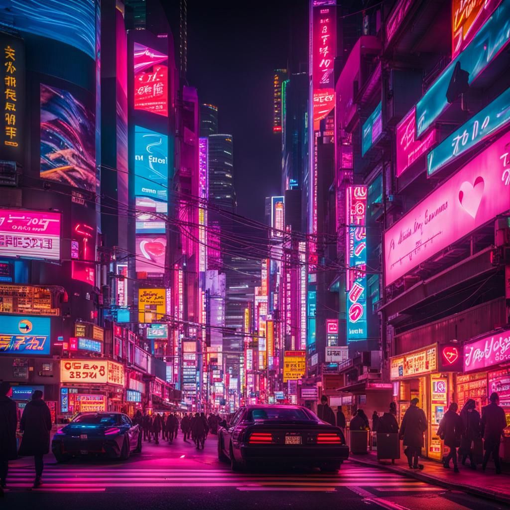 Tokyo nights for neon lights - AI Generated Artwork - NightCafe Creator