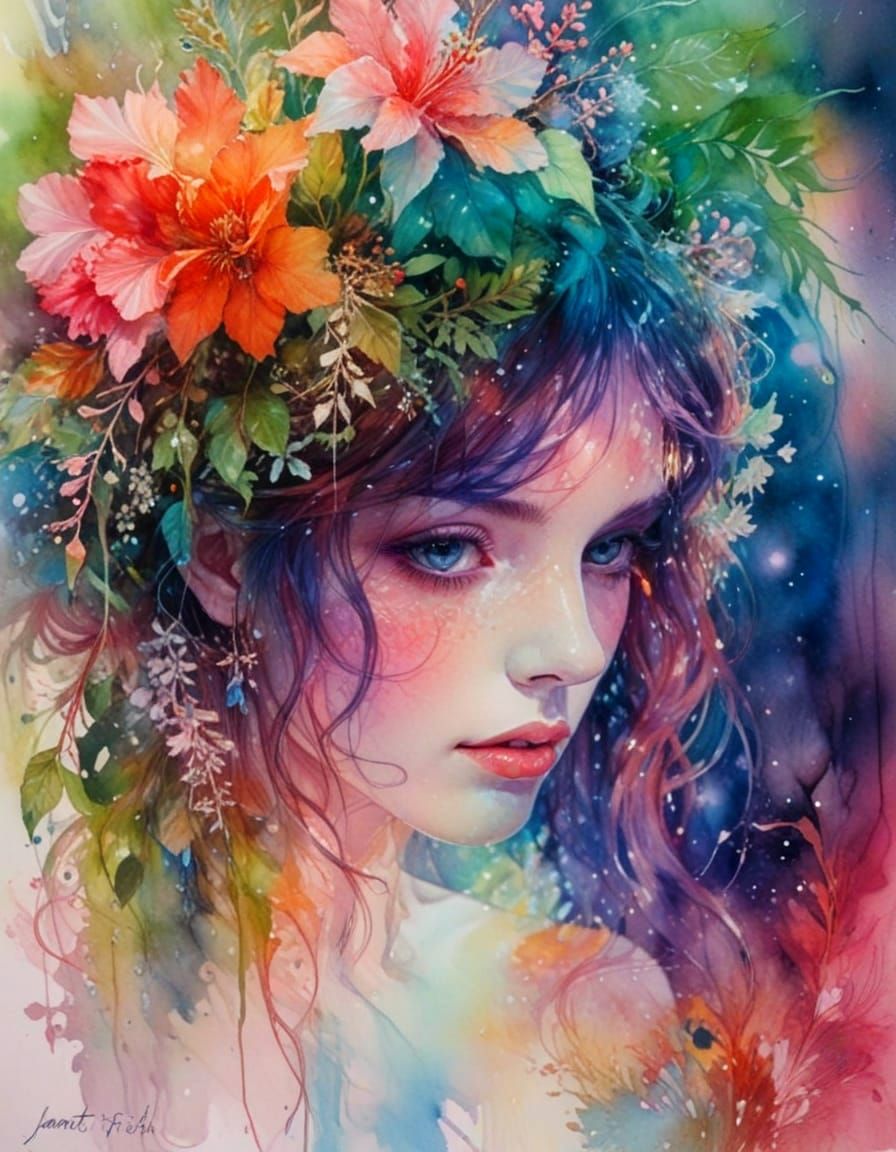 Floral Portrait  by @Daleone