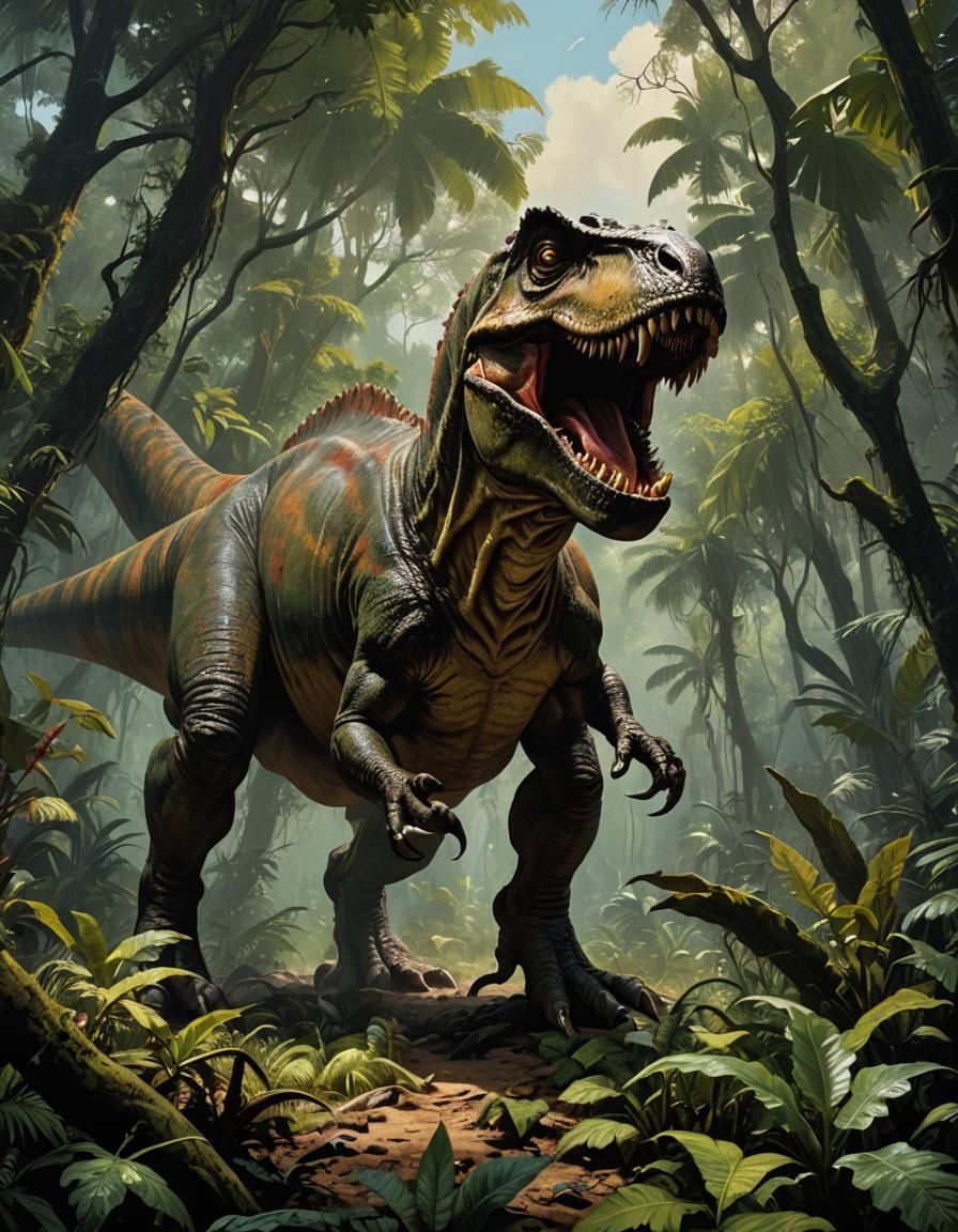 Mutant Tyrannosaurus Rex 8 - AI Generated Artwork - NightCafe Creator