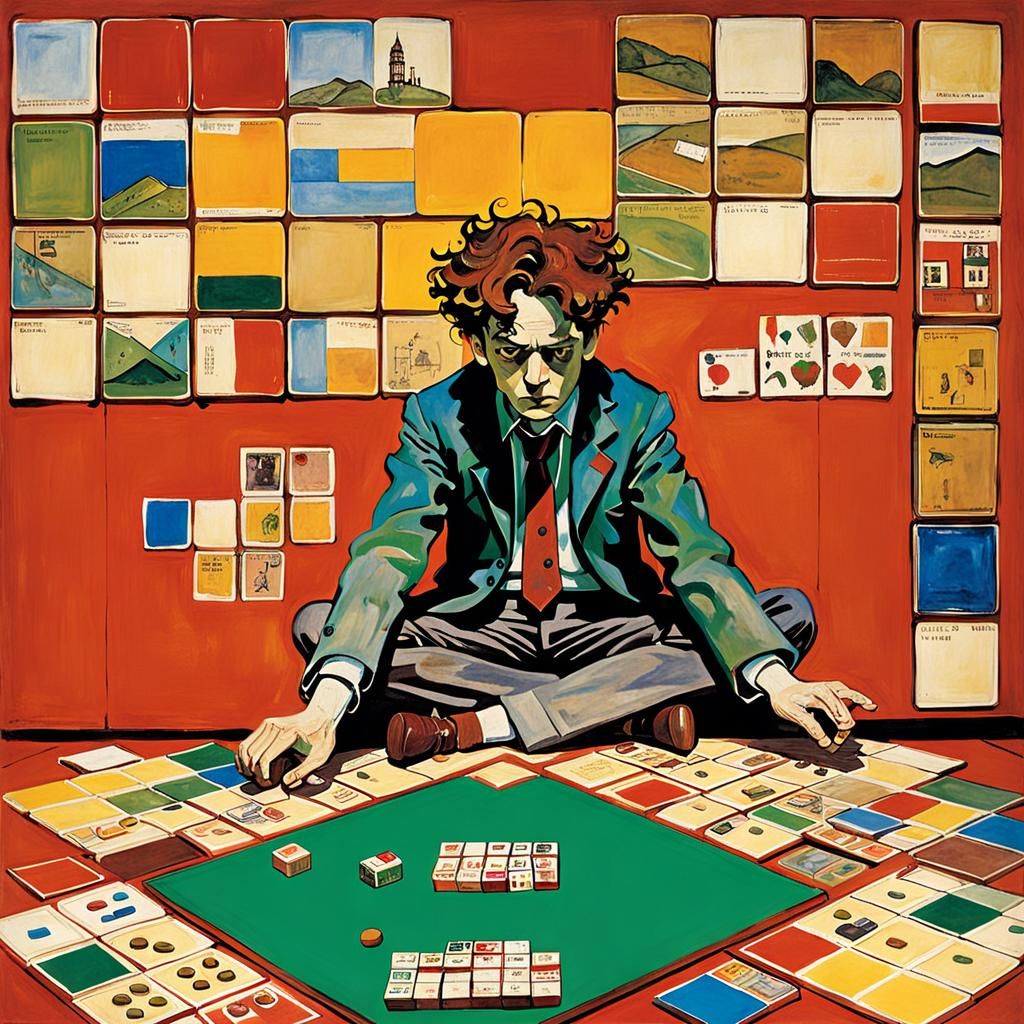 Some changes, some board games... 
Board Game-Themed world by Egon Schiele and Mark Rothko   by @VM