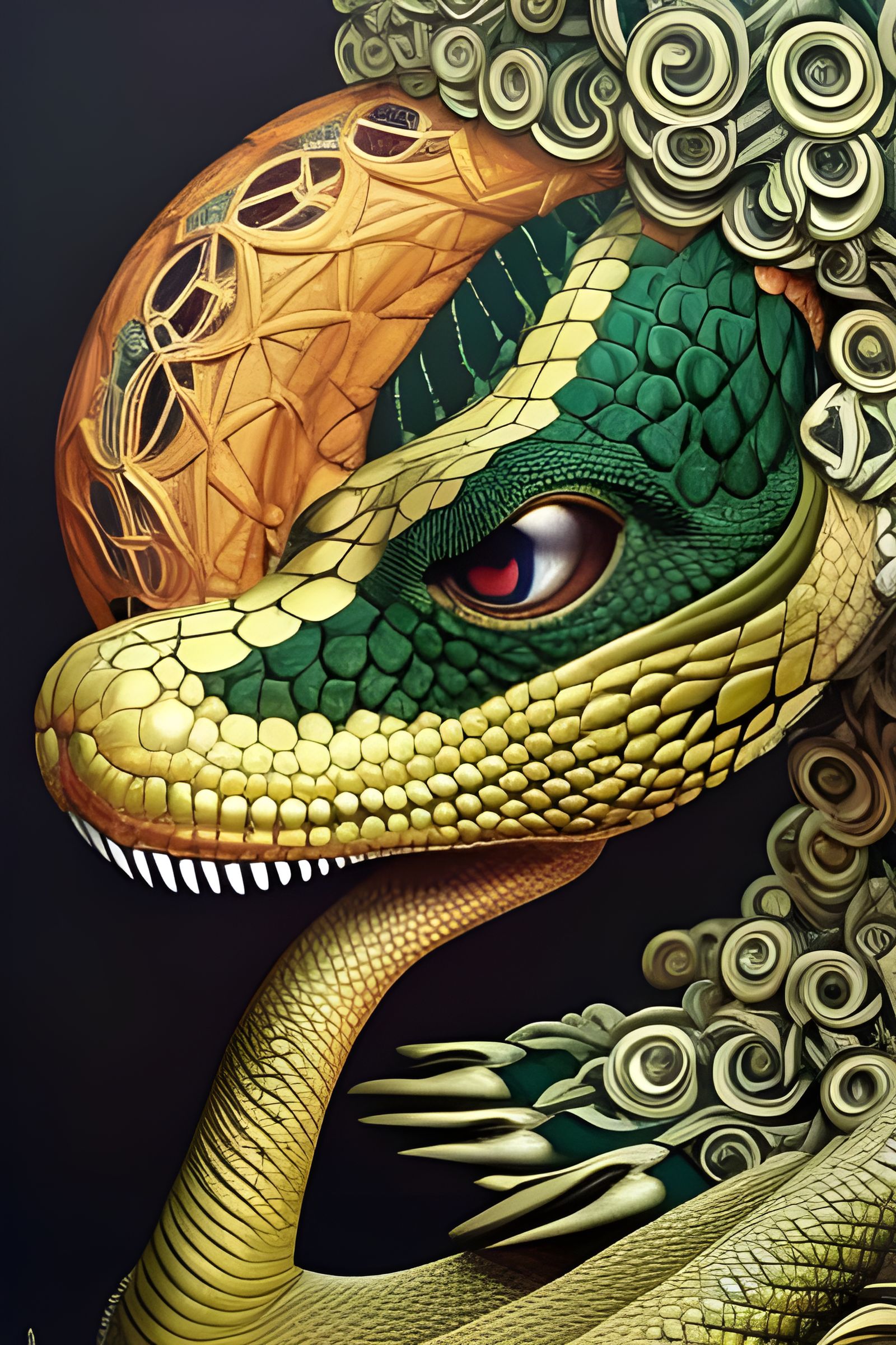 Cobra Snakes - AI Generated Artwork - NightCafe Creator