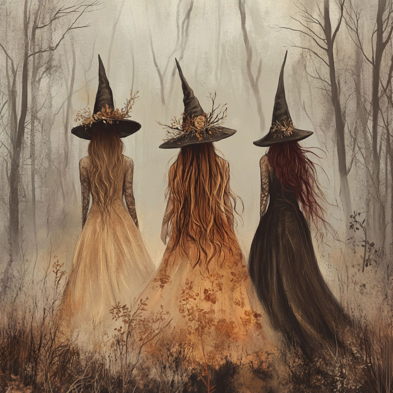 Three sisters of the woods, bound by magic and moonlight.