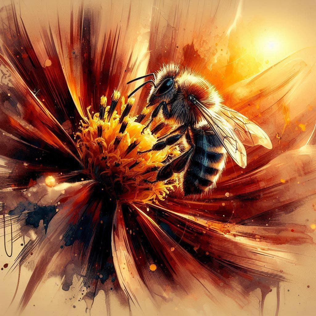 The bee and the flower