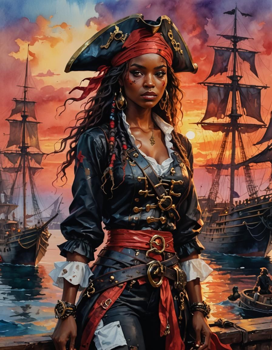 pirate queen  by @Judith_Nightart
