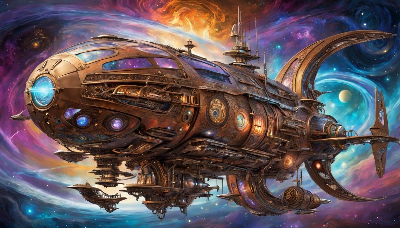 Sailing through the stars  by @Ugy10