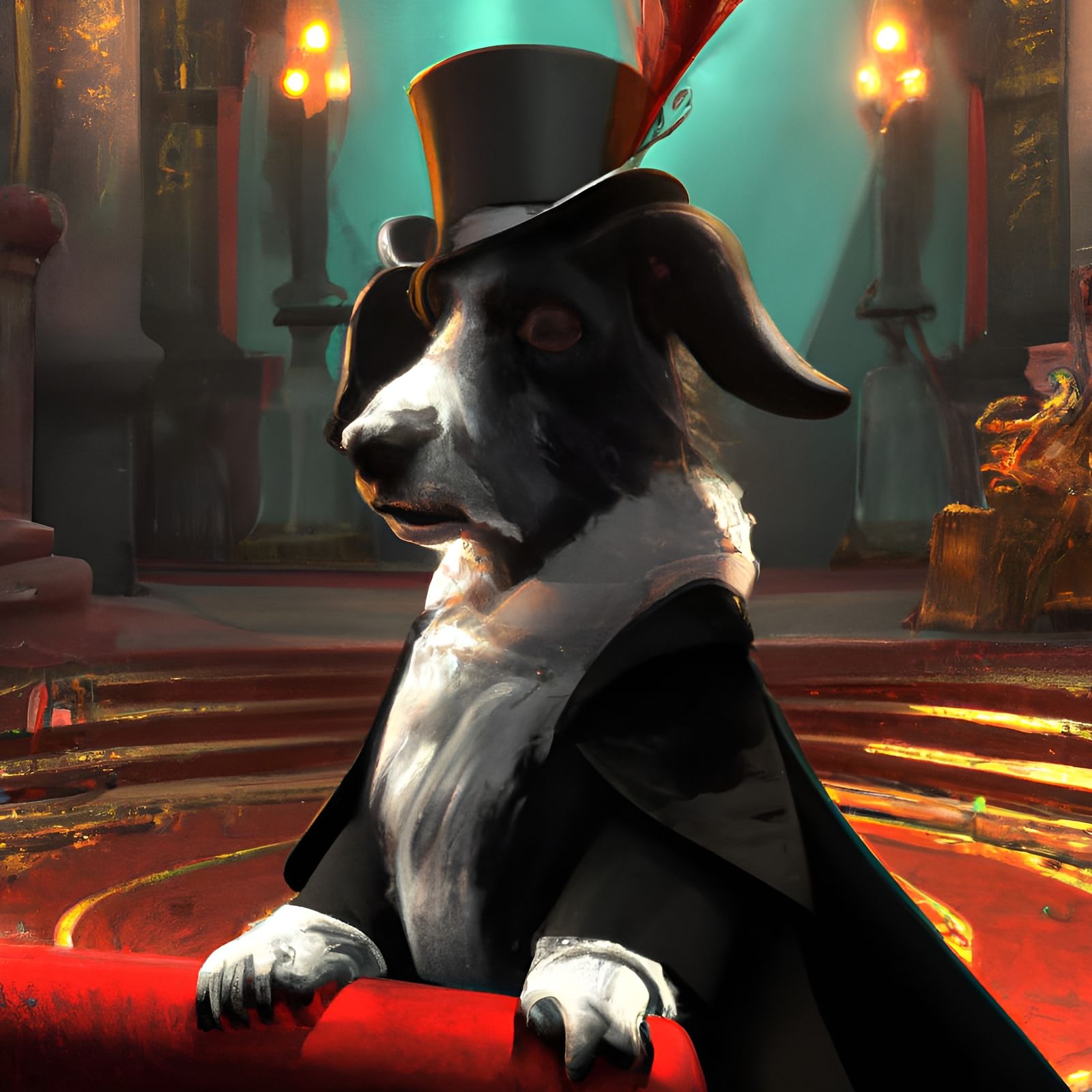 Professor Dog attends the opera