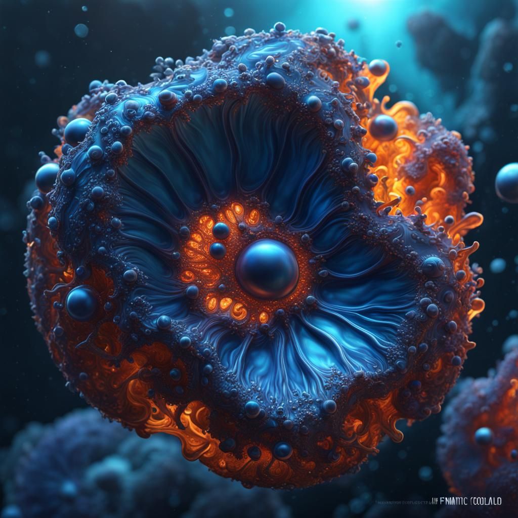 Blue amoeba  by @Luiscontilde