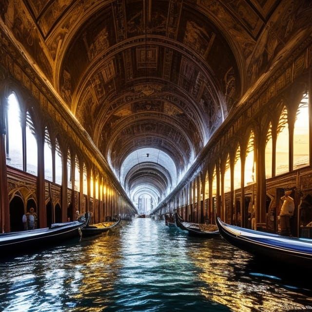 Gondola Tunnel of Love  by @Norman Wnuck