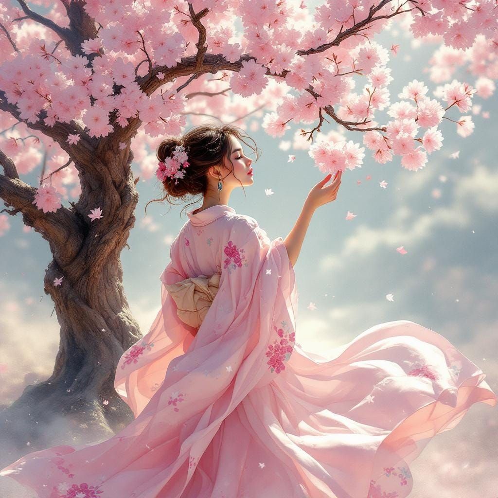 Under the Magical Cherry Blossoms
