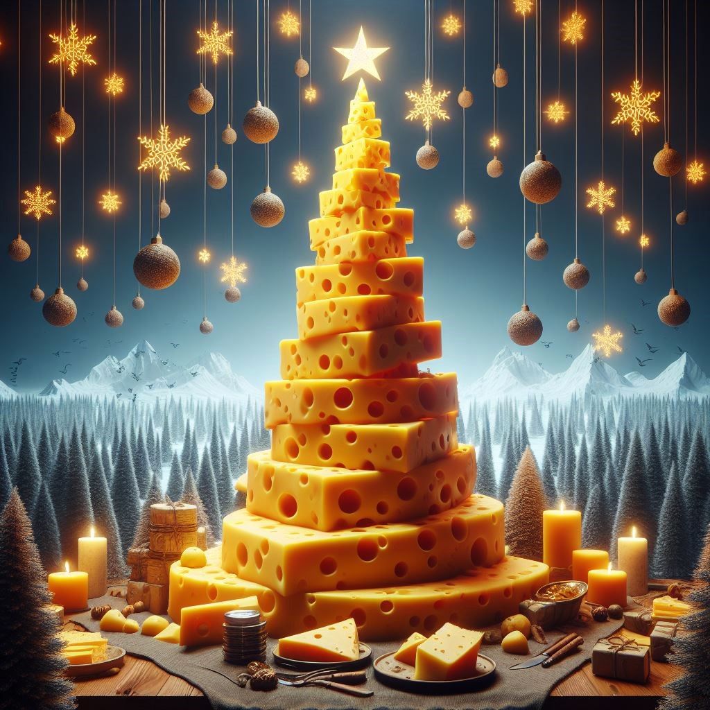 The Cheesy Christmas tree !