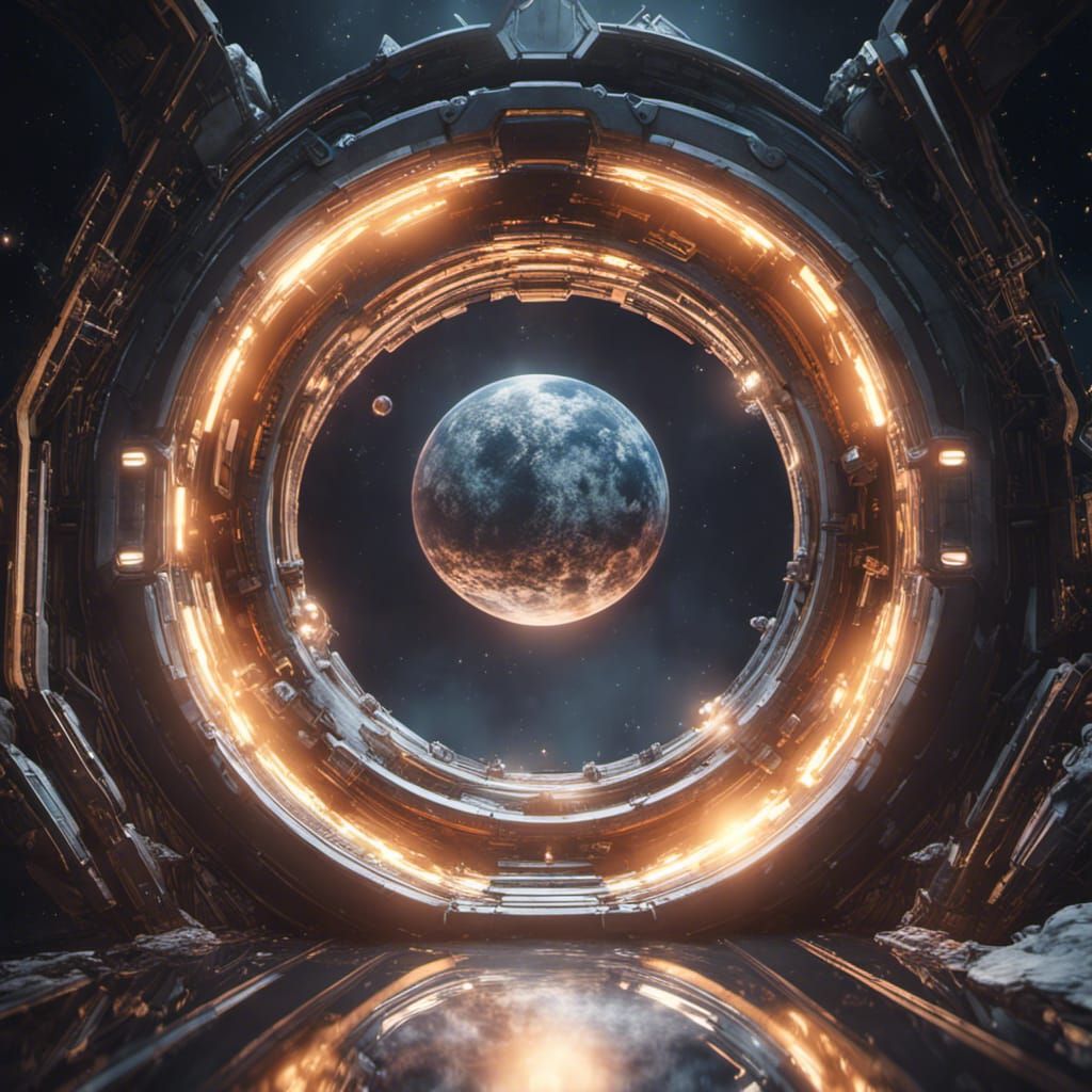 Space portal to another dimension