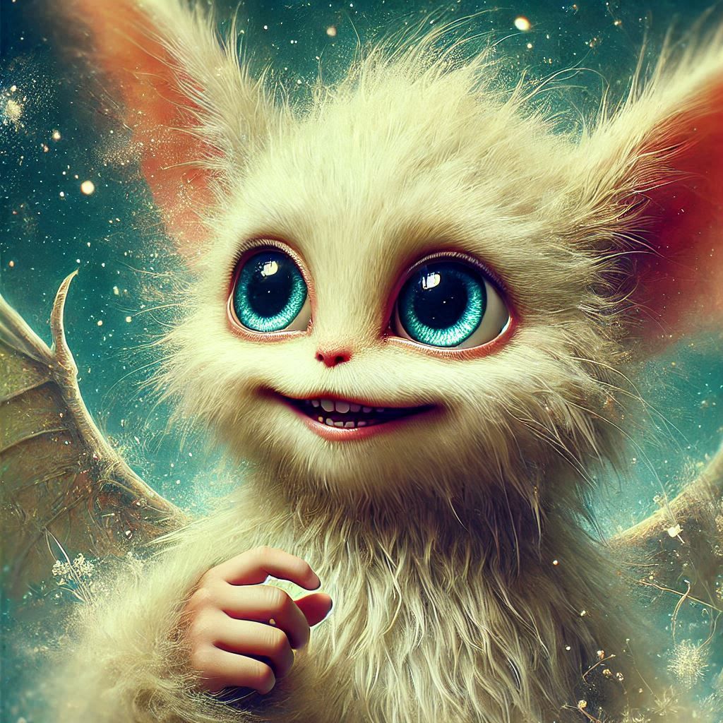 adorable fairy-tale fantasy creature portrait..