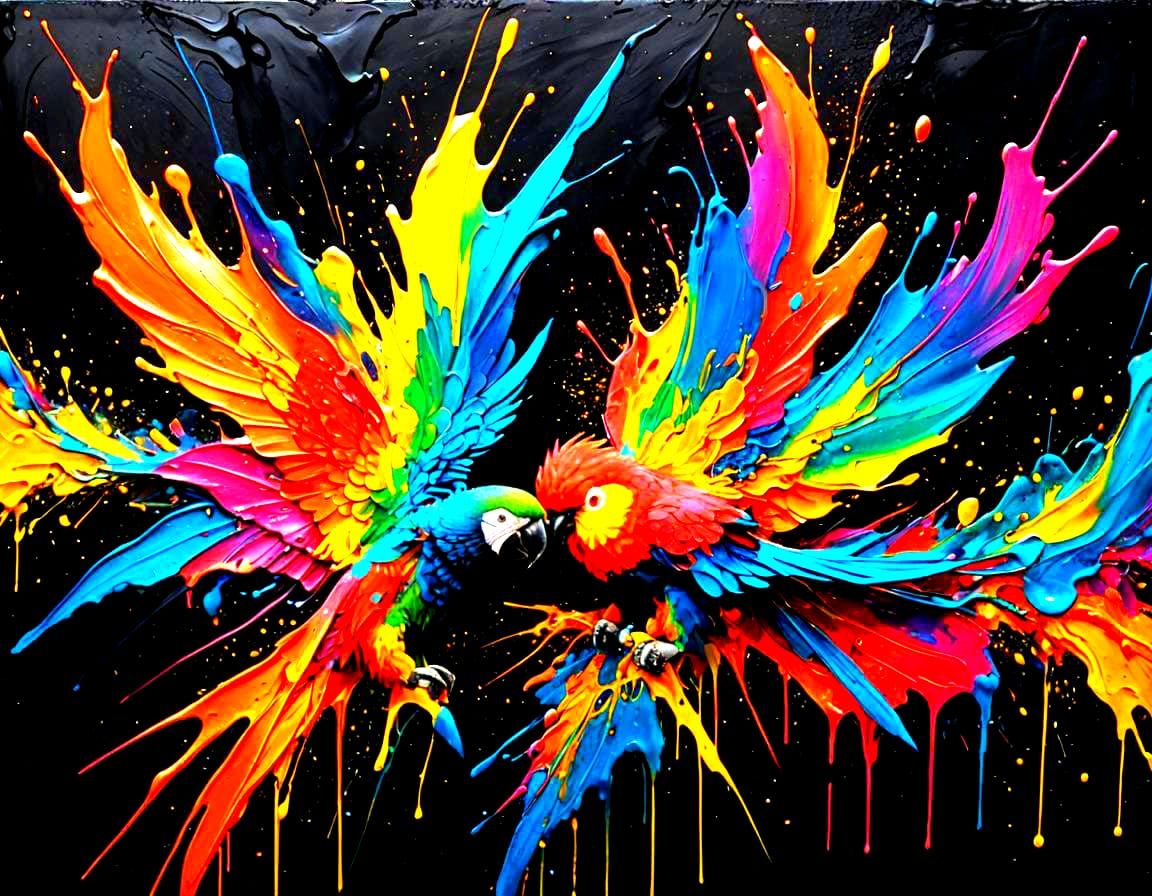 Parrot Splat  by @AiRTboT