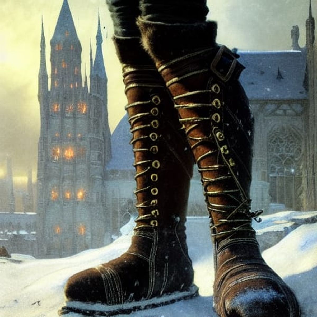 Boots of the Winterlands AI Generated Artwork NightCafe Creator