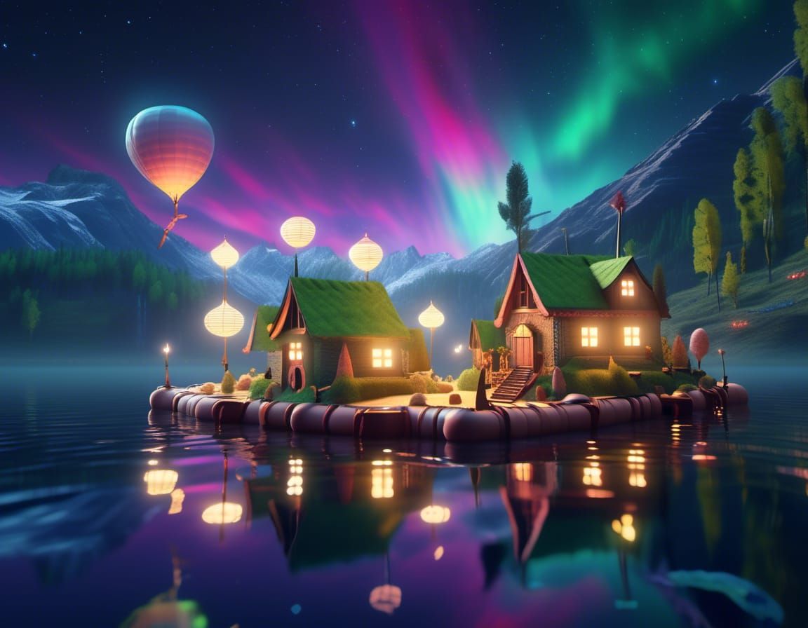 Floating fairy village