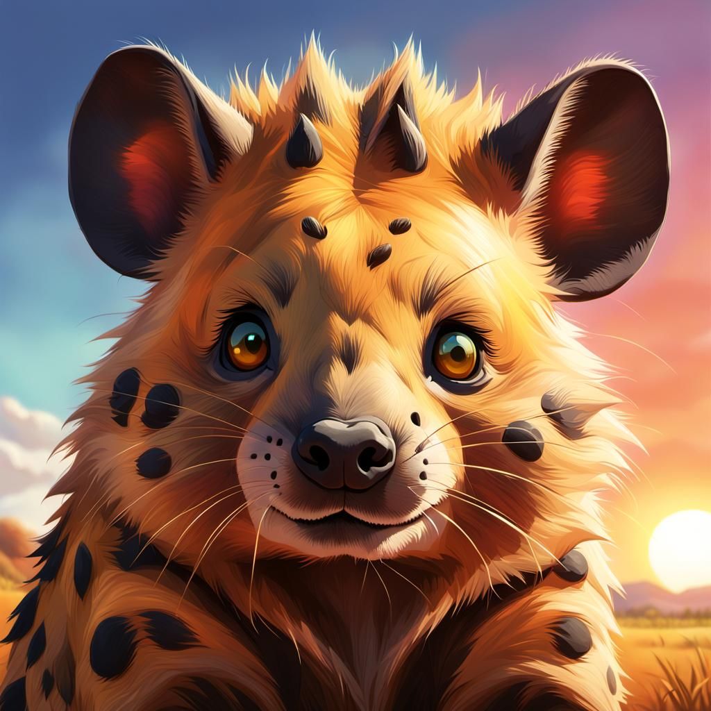 Happy Hamster Hyena Hybrid   by @Joshua 
