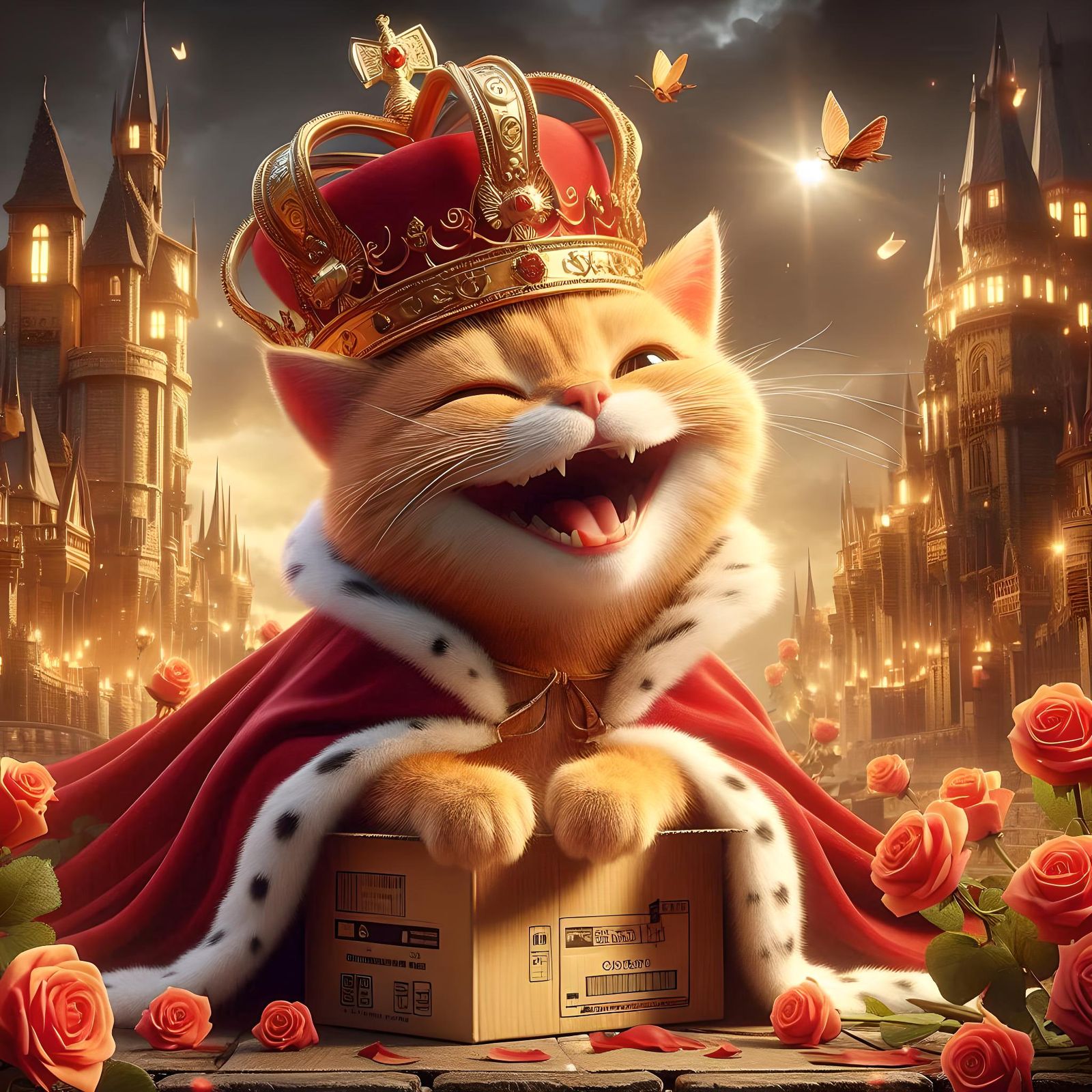 “A King and his Kingdom” .. What a Cat feels when he finds a...