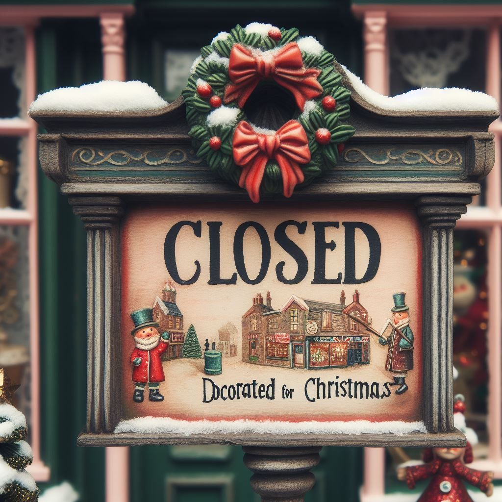 Closed for holidays…