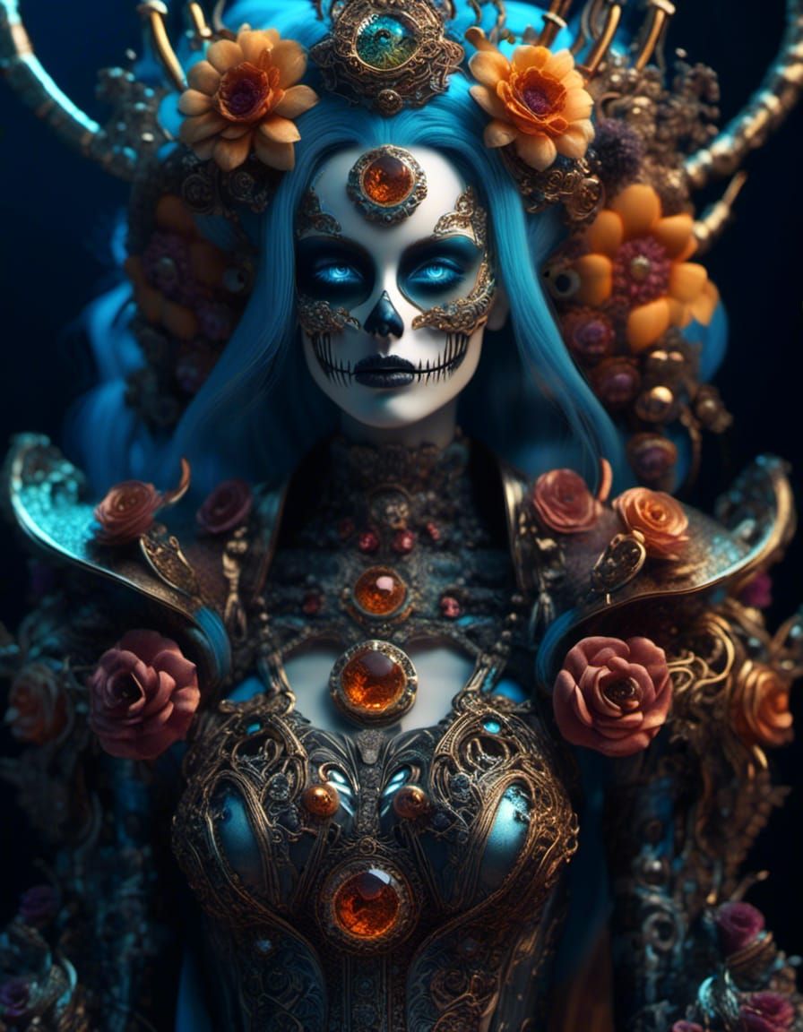 Kitsune Zombiecore. rotting, skeleton, undead, female zombie...