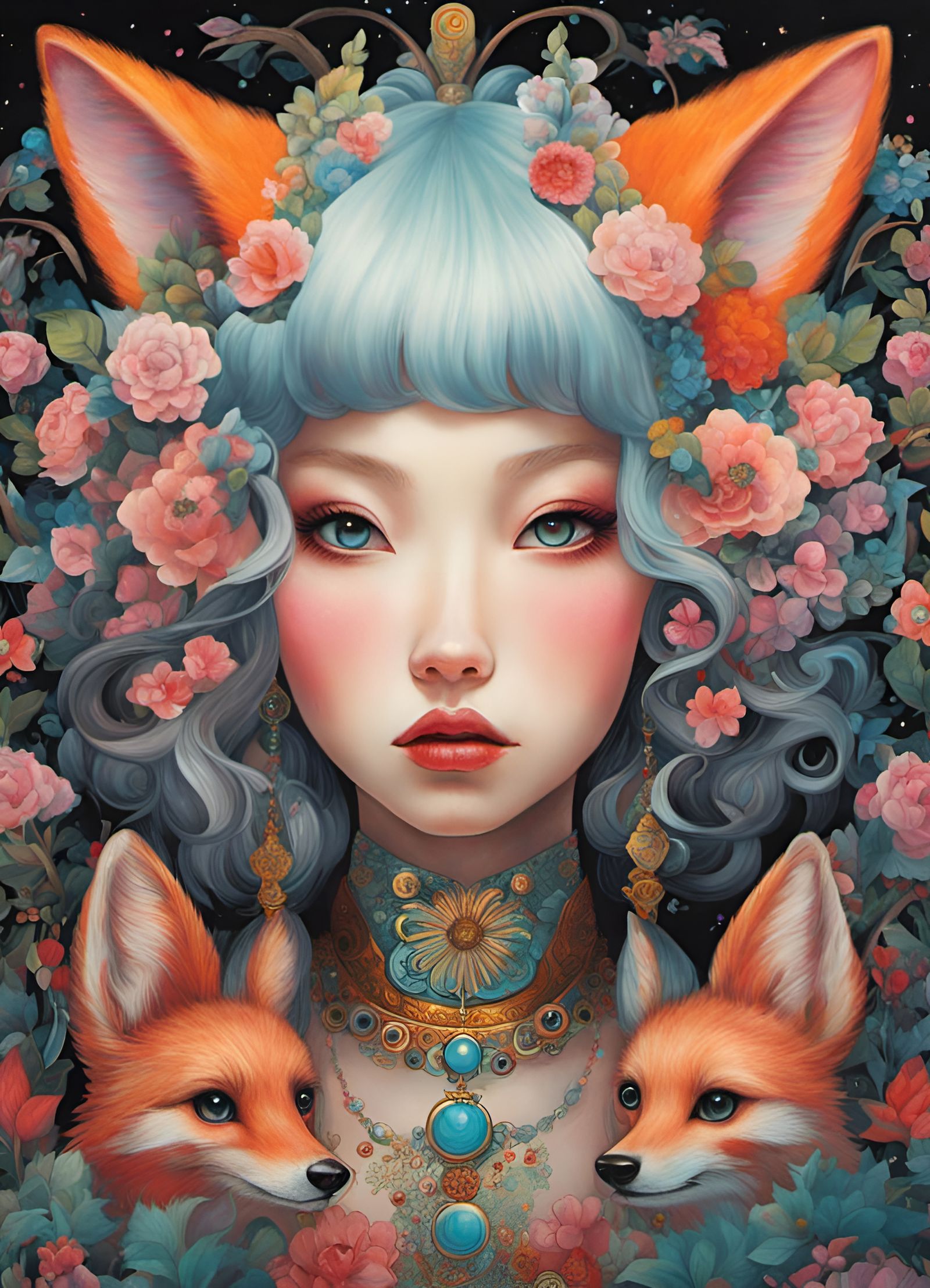 Foxy Lady - AI Generated Artwork - NightCafe Creator