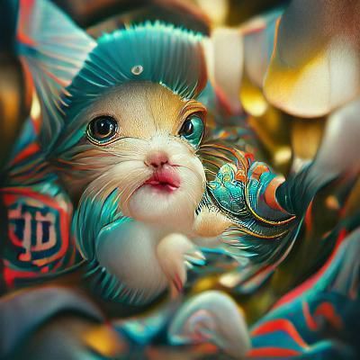 Kitten in a coffeecup,Cute Digital Illustration by Zdzisław Beksiński, James Jean, Guweiz, Ross Tran, Carne_Griffiths, Gwyn Lionlike, 4K, p...