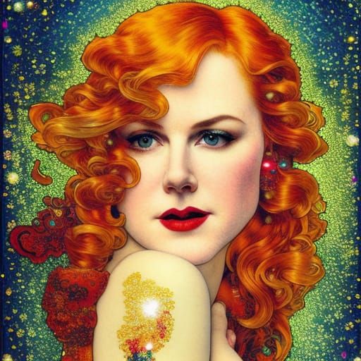 Nicole Kidman as Satine, Moulin Rouge - AI Generated Artwork ...