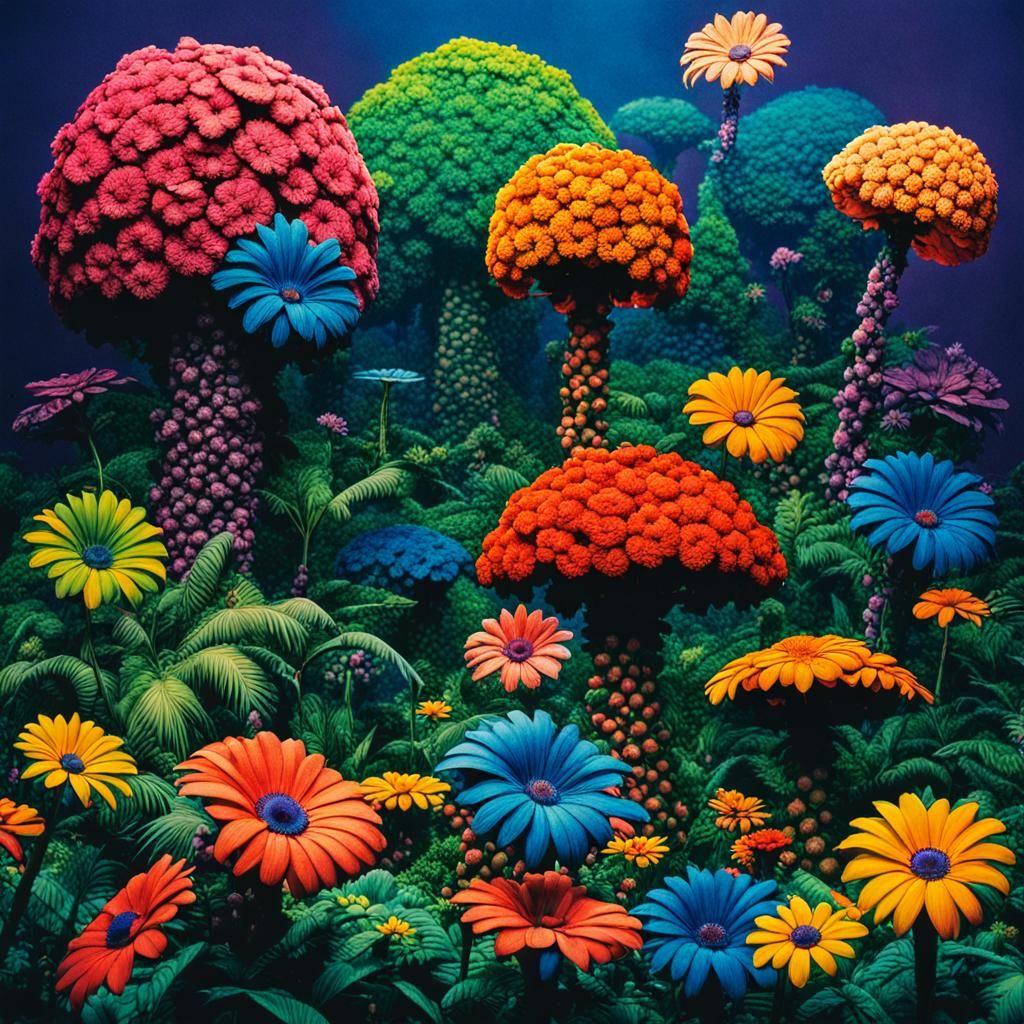 Flower jungle by Richard Corben