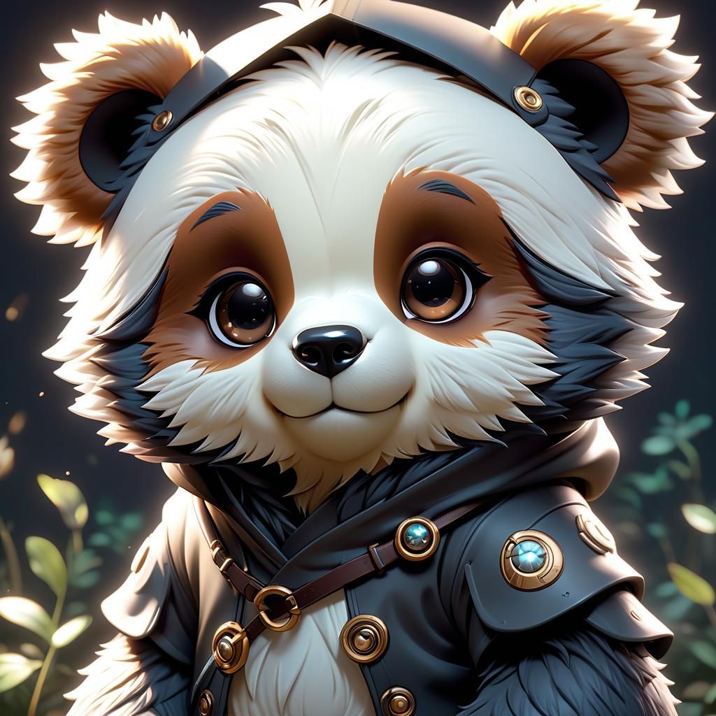 cute chibi bear  by @Ramzey