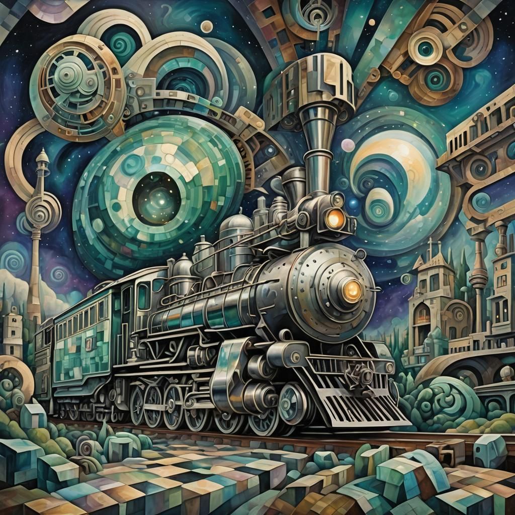 I Dream of Trains - AI Generated Artwork - NightCafe Creator