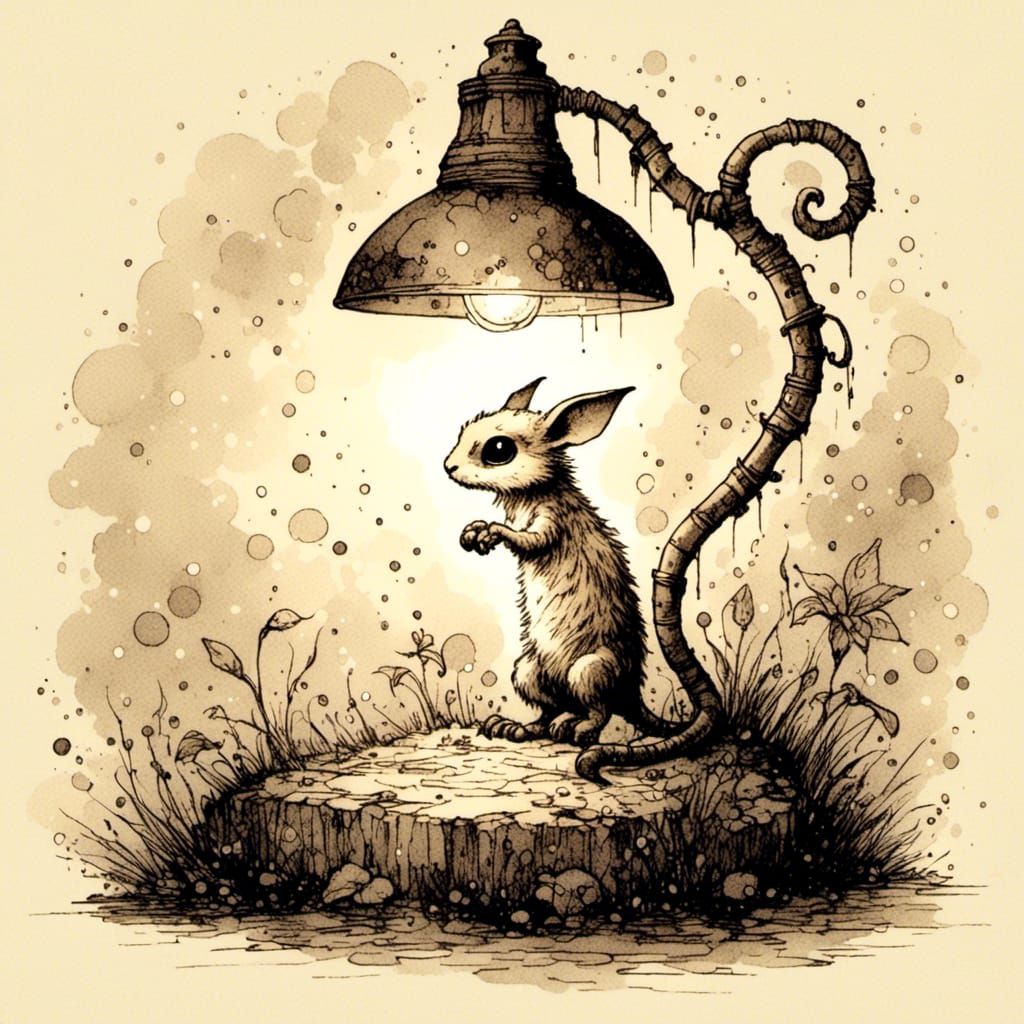  <lora:Fae Space:1.0> The Lamp