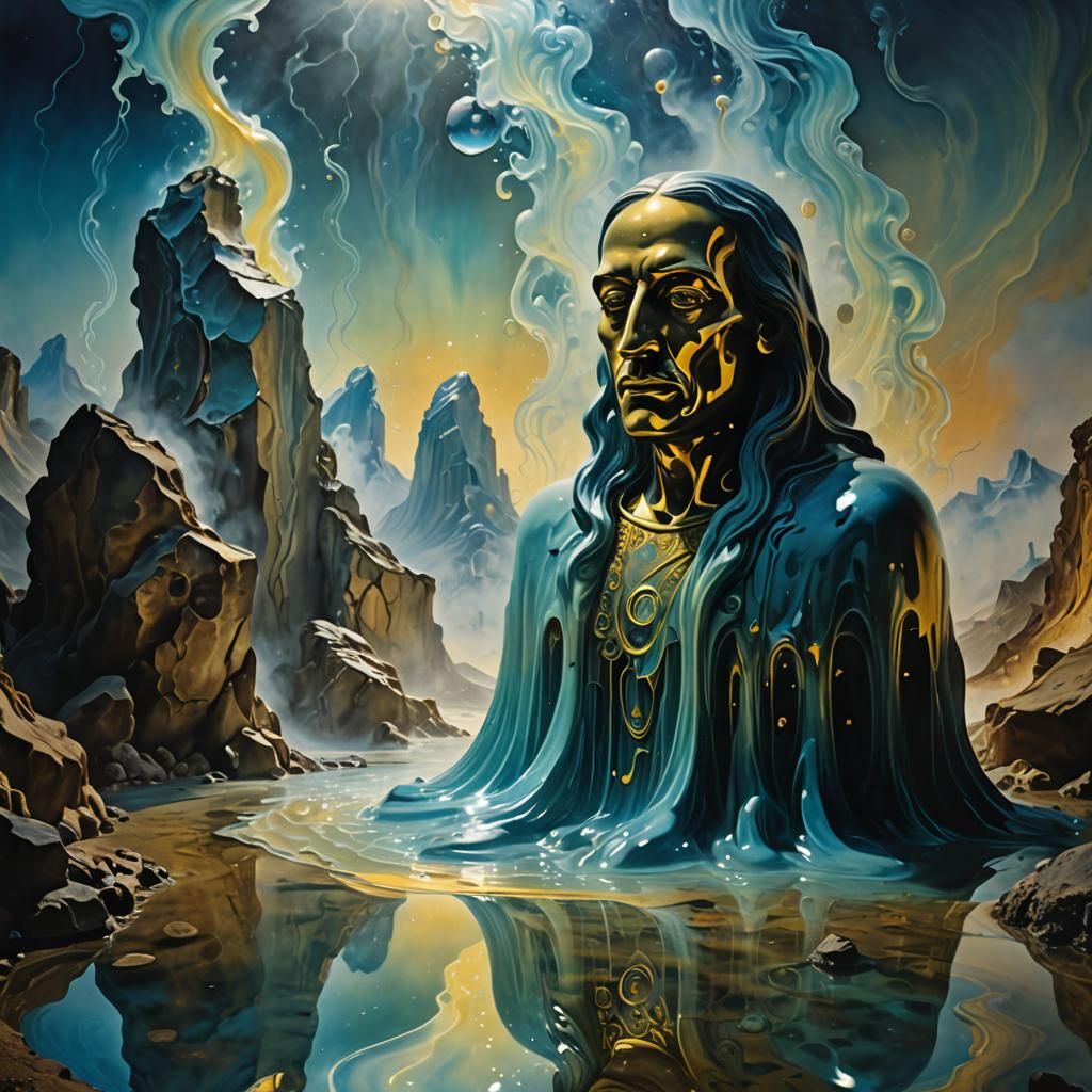The spirit carved in liquid stone