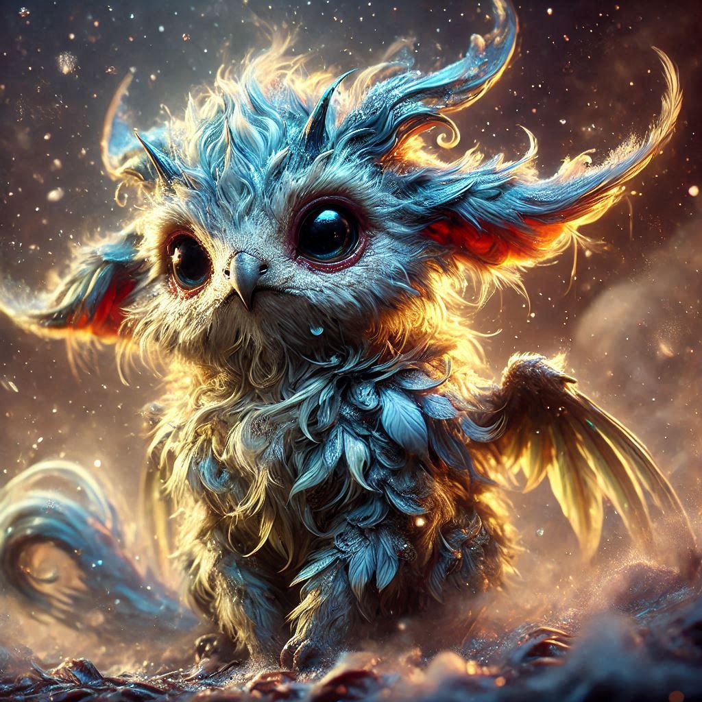 adorable fairy-tale fantasy creature portrait..