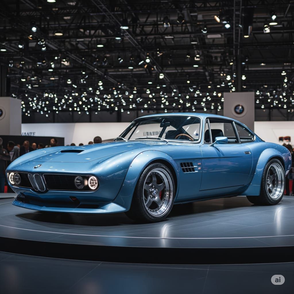 Retro-modern BMW Sports Coupe (fictional)