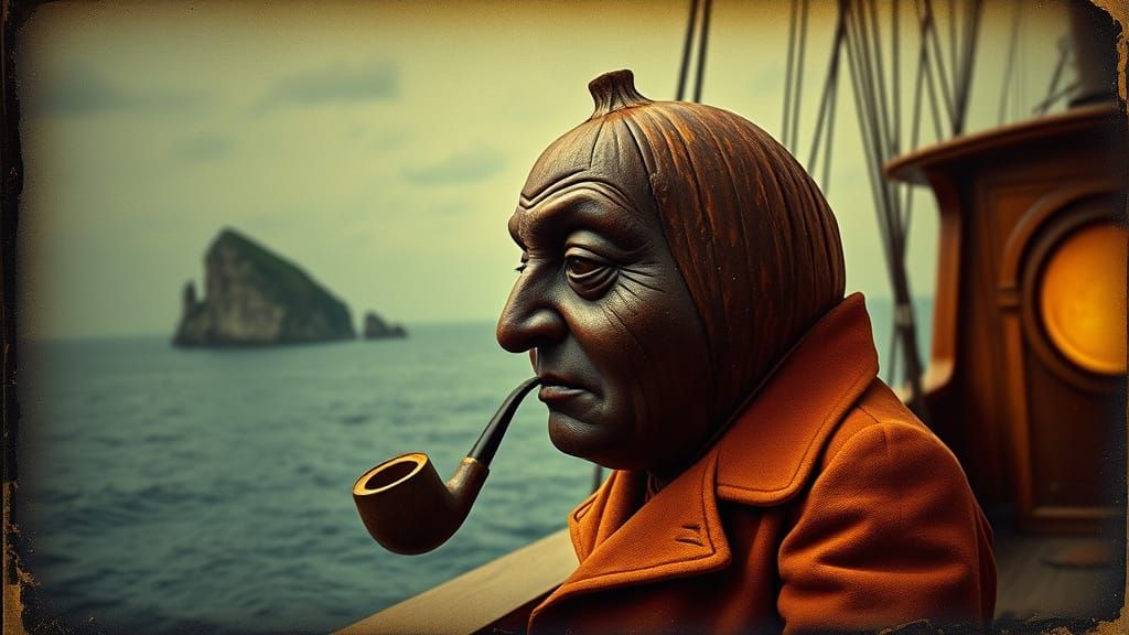 Nut Mariner's Psychedelic Sea Voyage in Holographic Daguerre...