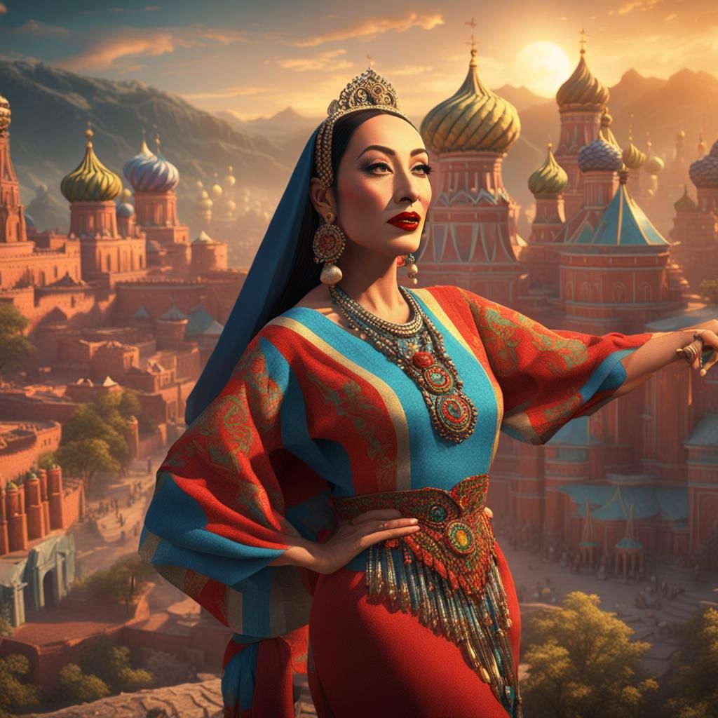 Peruvian singer Yma Sumac sings mambo in a mystical Russia with color ...