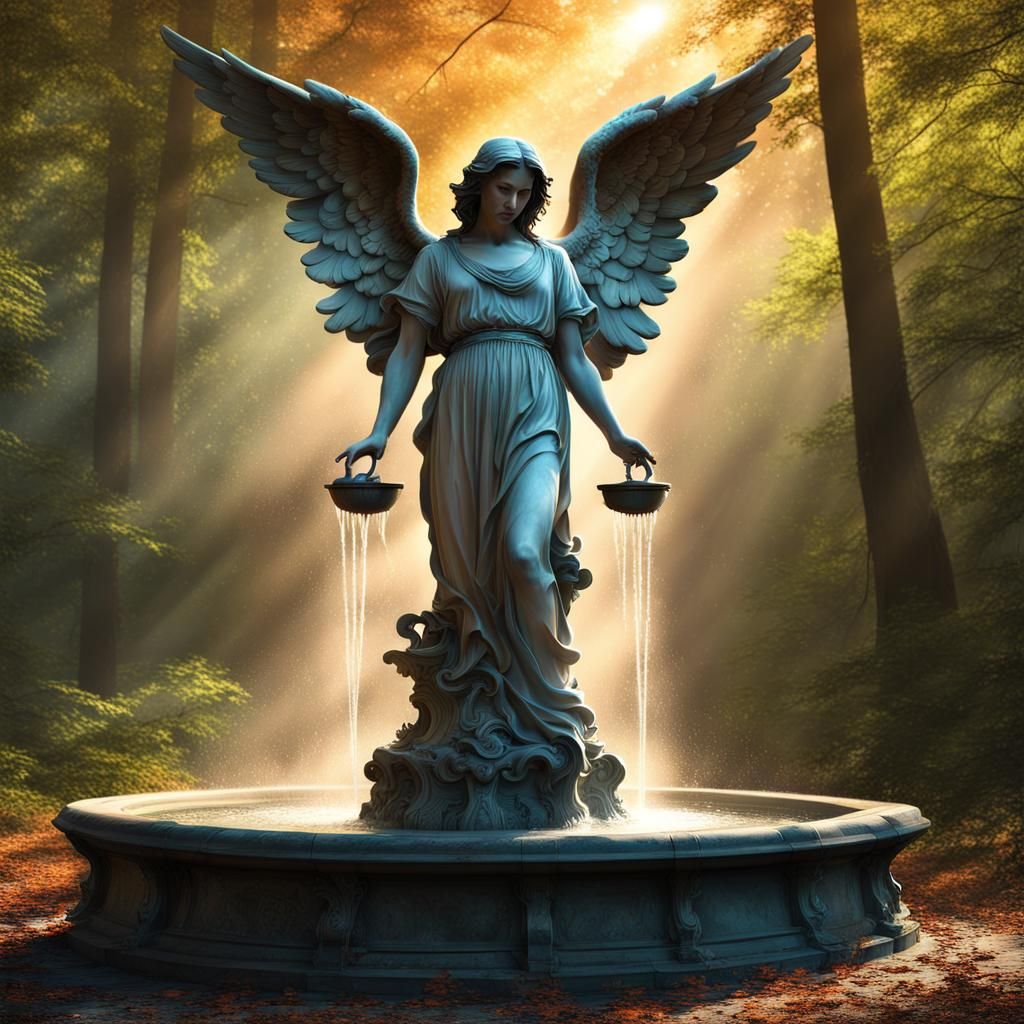angel fountain